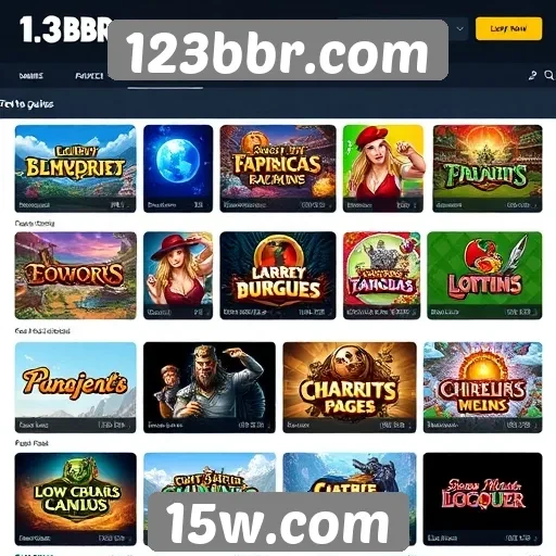 Principais jogos disponíveis no 123bbr